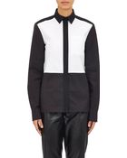 Proenza Schouler Colorblock Zip-Front Shirt - Lyst