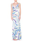 Emilio Pucci Side-ruched Tank Maxi Dress - Lyst