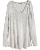 H&M + V-Neck Top - Lyst