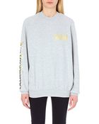 Aries Logo-print Jersey Sweatshirt - Lyst
