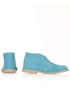 Topshop Beachy Leather Desert Boots - Lyst