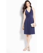 Ann Taylor Petite Jersey Halter Dress - Lyst