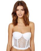 Nasty Gal Erotica Bustier - White - Lyst
