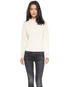 Nlst Crew Neck Sweater - Cream - Lyst
