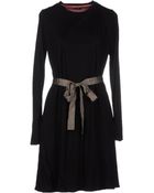 Jil Sander Navy Short Dress - Lyst