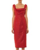 L'Wren Scott Bento Box Lacquered Tweed Dress - Lyst