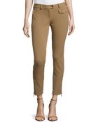 Michael Kors Twill Zip-Pocket Ankle Pants - Lyst