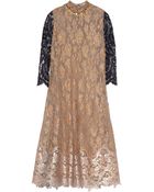 Biyan Amara Embellished Metallic Lace Dress - Lyst