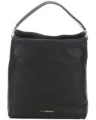 Burberry Black Leather Large Top Handle Bag - Lyst