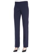 Elie Tahari Theora Stretch-wool Straight-leg Pants - Lyst