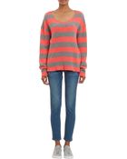 The Elder Statesman Stripe Cashmere Sweater - Lyst
