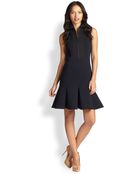 Akris Punto Flared Zip Jersey Dress - Lyst