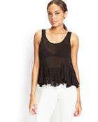 Forever 21 Tiered Ruffle Woven Top - Lyst