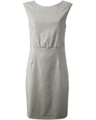 Emporio Armani Structured Dress - Lyst