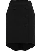 Antonio Berardi Dipped Hem Crepe Skirt - Lyst