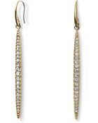 Michael Kors Pave Matchstick Fishwire Earrings - Lyst