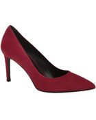 Saint Laurent Paris Suede Pump 80 - Lyst
