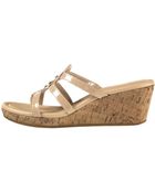Cole Haan Shayla Patent Thong Wedge Sandal - Lyst