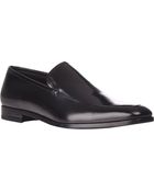 Prada Apron-Toe Venetian Loafers - Lyst
