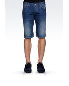 Armani Jeans Slim Fit Denim Bermuda Shorts - Lyst