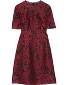 Lela Rose Embroidered Tulle Dress - Lyst