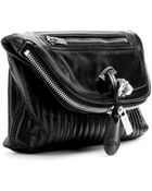 Alexander McQueen Leather Fold-Over Clutch - Lyst