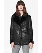 French Connection Winter Rhoda Textured Coat - Lyst