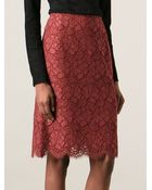Dolce & Gabbana Floral Lace Skirt - Lyst