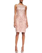 Sue Wong Embroidered Lace Cocktail Dress - Lyst