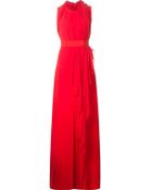 Giambattista Valli Draped Panel Evening Gown - Lyst