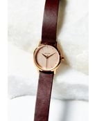 Nixon Kenzi Leather Watch - Lyst