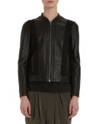 Helmut Lang Combo Zip-Front Sweatshirt - Lyst