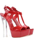 Casadei Platform Sandals - Lyst