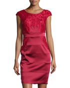 Jax Sequin Lace-Bodice Cocktail Dress - Lyst