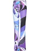 Emilio Pucci Printed Wide-Leg Trousers - Lyst