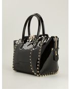 Valentino Small Rockstud Trapeze Tote - Lyst