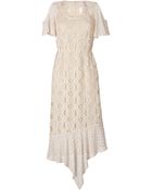 Anna Sui Lace Crochet Maxi Dress - Lyst
