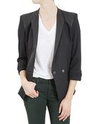 Helmut Lang Leather Combo Jacket - Lyst