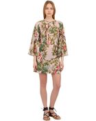 Etoile Isabel Marant Floral Printed Cotton Voile Dress - Lyst
