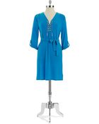 MICHAEL Michael Kors Tie Waist Dress - Lyst