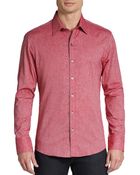 Zachary Prell Ring Brushed Twill Sportshirt - Lyst