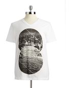 DKNY V Neck Graphic T Shirt - Lyst
