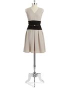 Calvin Klein Colorblock Fit And Flare Dress - Lyst
