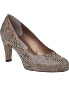 Vaneli For Jildor Finlay Platform Pump Taupe Snake - Lyst