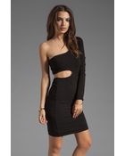 Donna Mizani Ultra Soft Classic Cut Out Dress in Black - Lyst