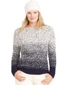 Lauren by Ralph Lauren Plus Ombre Cable Knit Pullover - Lyst