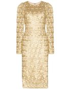 Dolce & Gabbana Metallic Macramé Lace Dress - Lyst