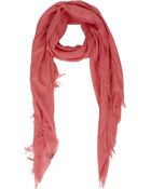 Barneys New York Solid Scarf - Lyst