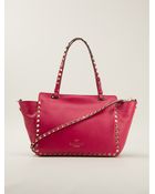 Valentino Rockstud Trapeze Tote - Lyst