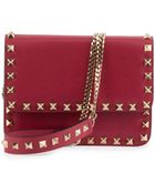 Valentino Rockstud Flap Crossbody Bag - Lyst